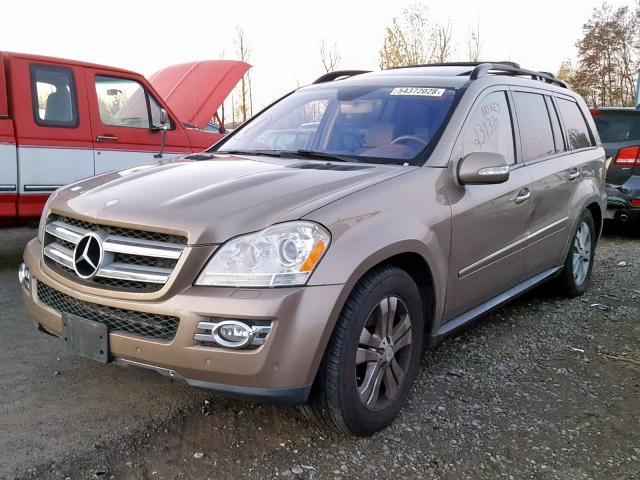 4JGBF71E28A410021 - 2008 MERCEDES-BENZ GL 450 4MA GOLD photo 2