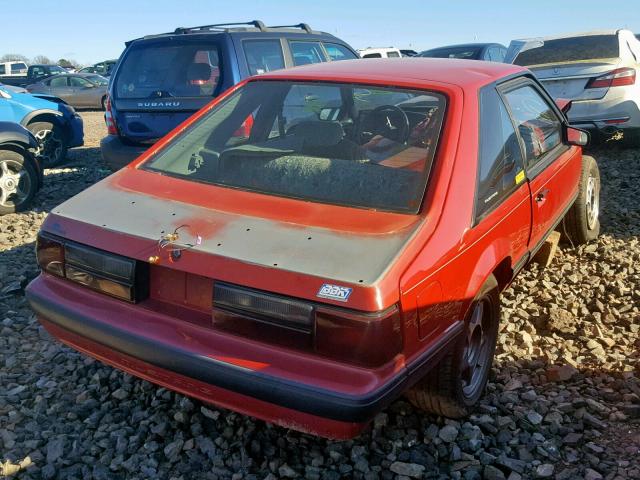 1FABP41E1JF286435 - 1988 FORD MUSTANG LX RED photo 4