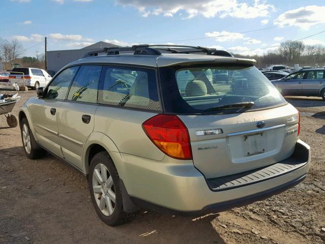 4S4BP61C477336795 - 2007 SUBARU LEGACY OUT GOLD photo 3