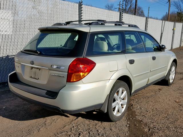 4S4BP61C477336795 - 2007 SUBARU LEGACY OUT GOLD photo 4