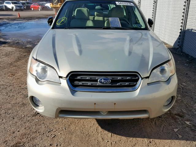 4S4BP61C477336795 - 2007 SUBARU LEGACY OUT GOLD photo 9