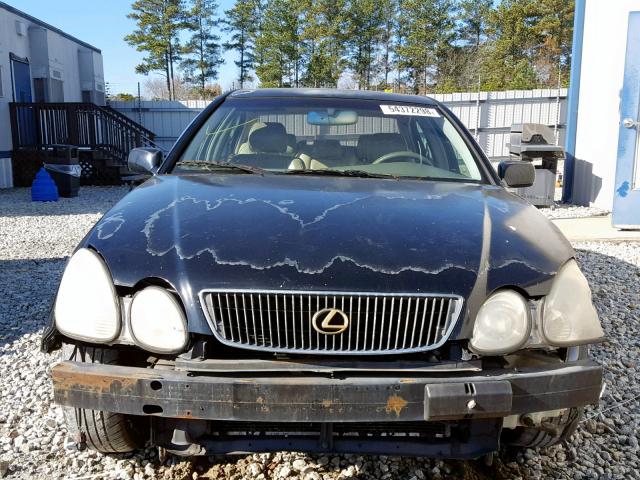 JT8BD68S9W0030563 - 1998 LEXUS GS 300 BLACK photo 9