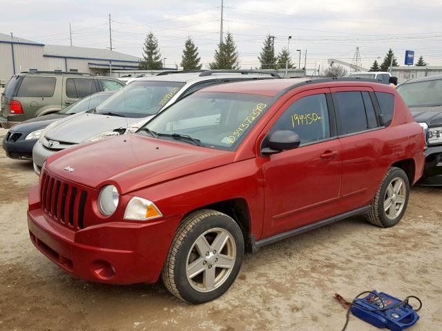 1J4NF4FB2AD511914 - 2010 JEEP COMPASS SP RED photo 2