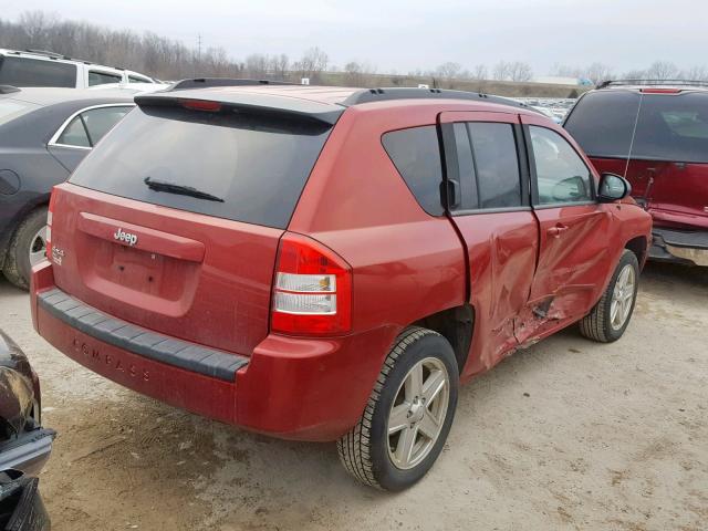 1J4NF4FB2AD511914 - 2010 JEEP COMPASS SP RED photo 4