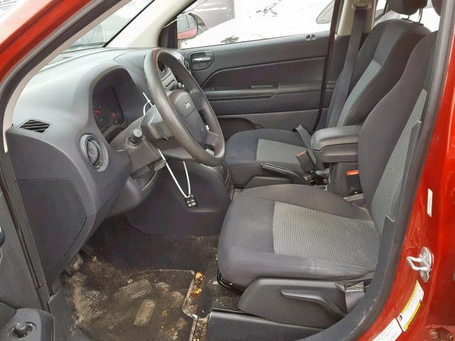 1J4NF4FB2AD511914 - 2010 JEEP COMPASS SP RED photo 5