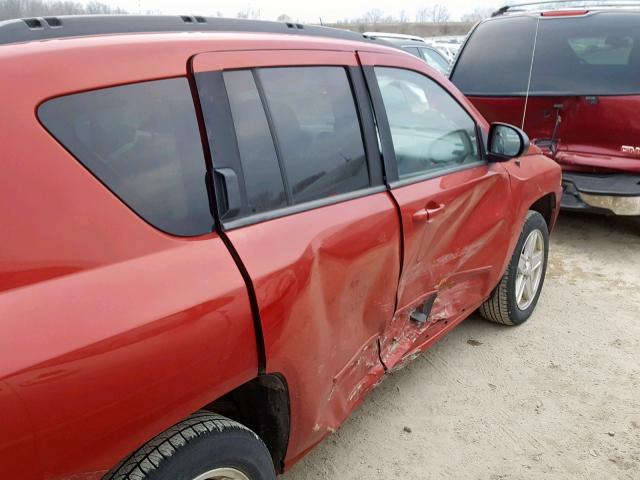 1J4NF4FB2AD511914 - 2010 JEEP COMPASS SP 红色 照片 9