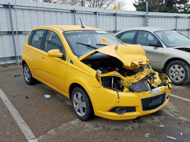 KL1TD6DE1AB135415 - 2010 CHEVROLET AVEO LS YELLOW photo 1