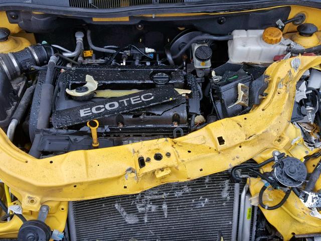 KL1TD6DE1AB135415 - 2010 CHEVROLET AVEO LS YELLOW photo 7