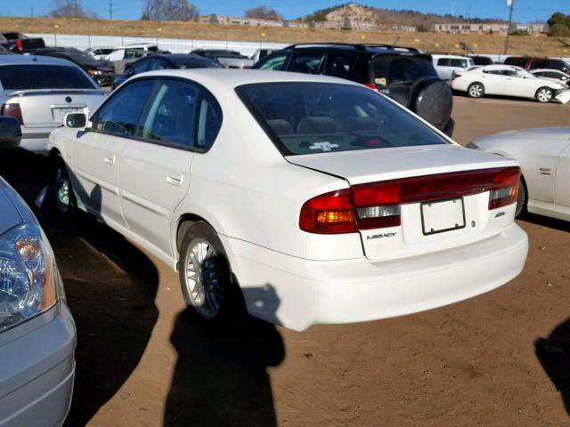 4S3BE625547210693 - 2004 SUBARU LEGACY L S WHITE photo 3