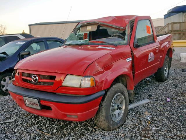 4F4YR12U37PM05924 - 2007 MAZDA B3000 RED photo 2