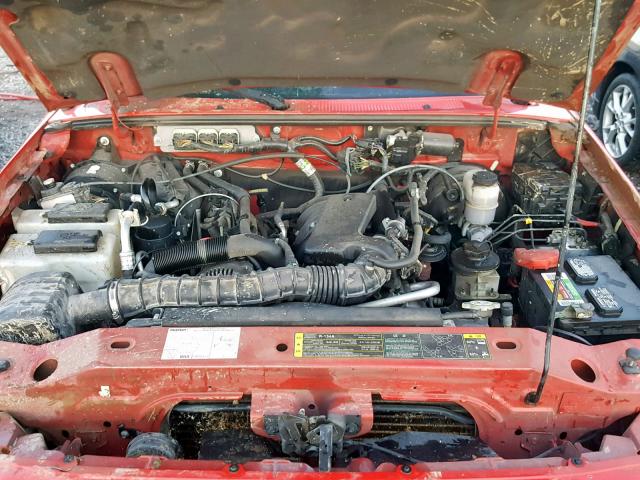 4F4YR12U37PM05924 - 2007 MAZDA B3000 RED photo 7