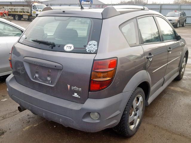 5Y2SL63845Z478624 - 2005 PONTIAC VIBE GRAY photo 4