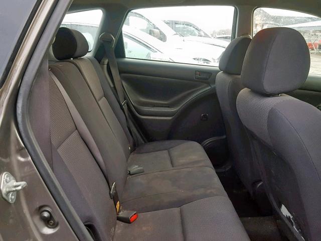 5Y2SL63845Z478624 - 2005 PONTIAC VIBE GRAY photo 6