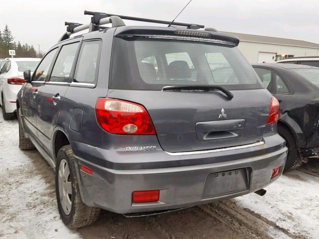 JA4LX31F56U606290 - 2006 MITSUBISHI OUTLANDER GRAY photo 3