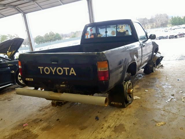 4TARN01P7NZ045276 - 1992 TOYOTA PICKUP 1/2 BLACK photo 4