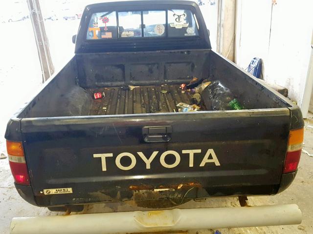 4TARN01P7NZ045276 - 1992 TOYOTA PICKUP 1/2 BLACK photo 6