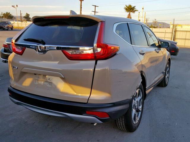 5J6RW1H82HL004559 - 2017 HONDA CR-V EXL TAN photo 4