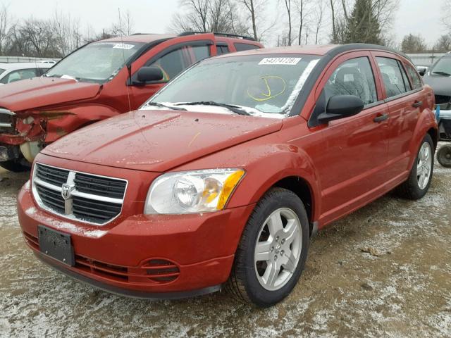 1B3HB48B28D773729 - 2008 DODGE CALIBER SX RED photo 2