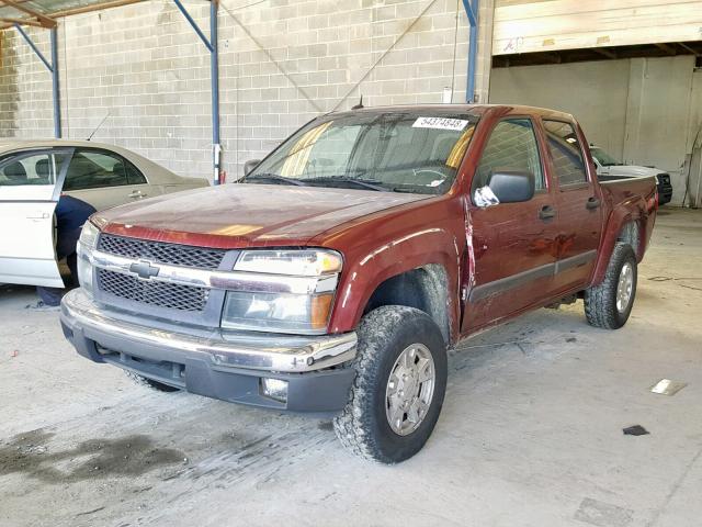 1GCDS43E988215402 - 2008 CHEVROLET COLORADO L BURGUNDY photo 2