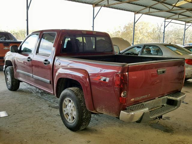 1GCDS43E988215402 - 2008 CHEVROLET COLORADO L BURGUNDY photo 3