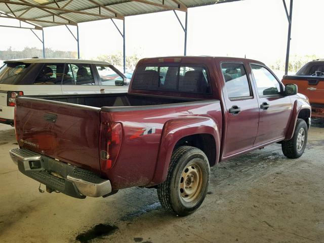 1GCDS43E988215402 - 2008 CHEVROLET COLORADO L BURGUNDY photo 4
