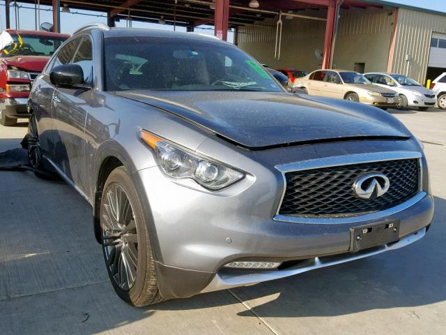 JN8CS1MU4HM144122 - 2017 INFINITI QX70 SILVER photo 1