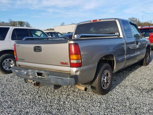 2GTEC19V711276974 - 2001 GMC NEW SIERRA BEIGE photo 4