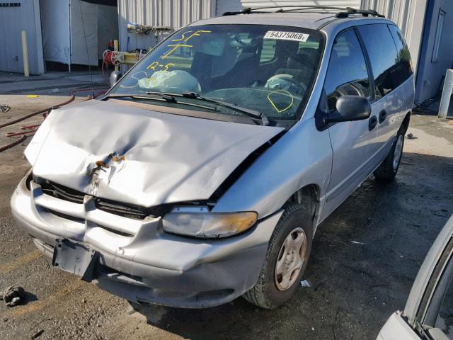 2B4GP2530YR724908 - 2000 DODGE CARAVAN SILVER photo 2