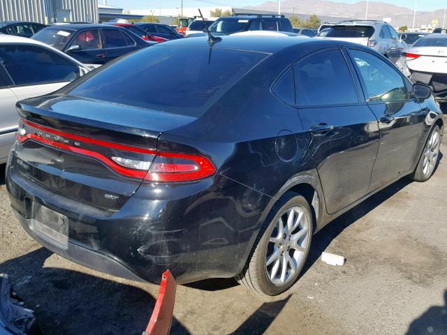 1C3CDFBA1DD154570 - 2013 DODGE DART SXT BLACK photo 4