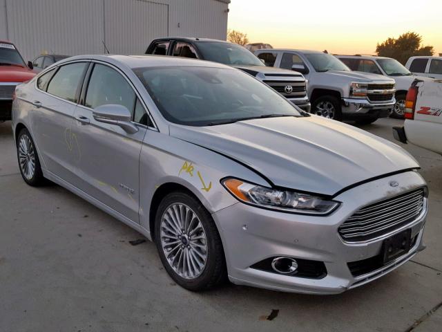 3FA6P0RU8DR297249 - 2013 FORD FUSION TIT SILVER photo 1