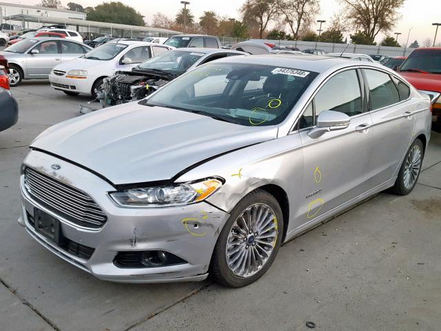 3FA6P0RU8DR297249 - 2013 FORD FUSION TIT SILVER photo 2