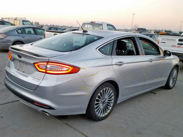 3FA6P0RU8DR297249 - 2013 FORD FUSION TIT SILVER photo 4