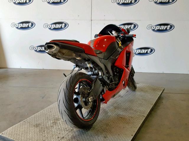 JKAZX4P177A005817 - 2007 KAWASAKI ZX600 P RED photo 4