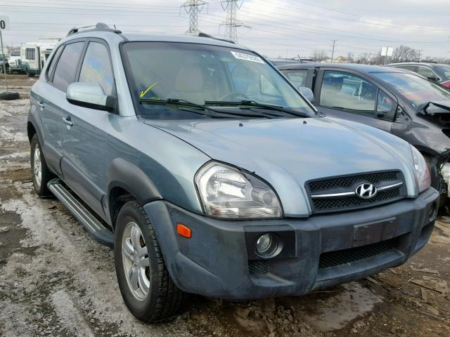 KM8JN72D08U849687 - 2008 HYUNDAI TUCSON SE BLUE photo 1