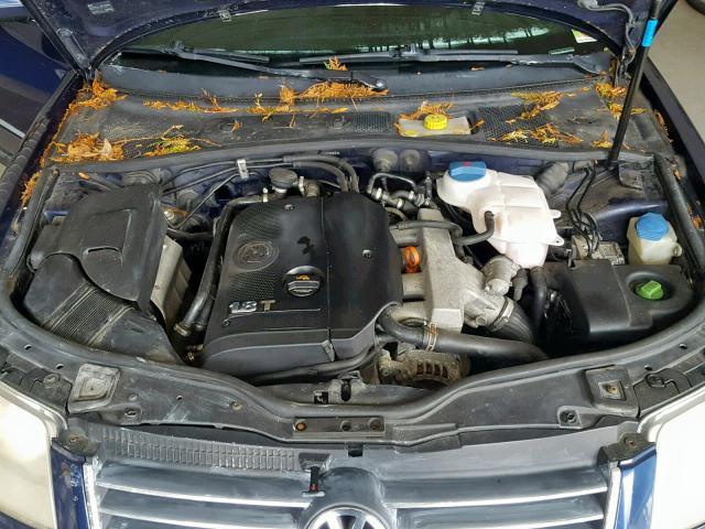 WVWVD63B64E027688 - 2004 VOLKSWAGEN PASSAT GLS BLUE photo 7