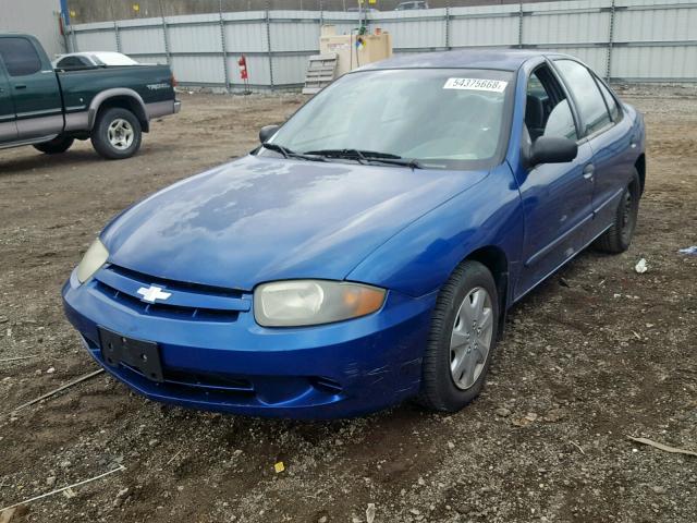 1G1JF52F837164456 - 2003 CHEVROLET CAVALIER L BLUE photo 2