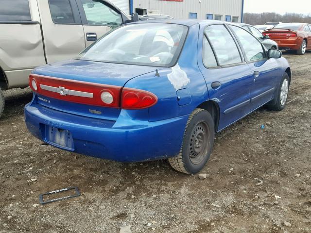 1G1JF52F837164456 - 2003 CHEVROLET CAVALIER L BLUE photo 4