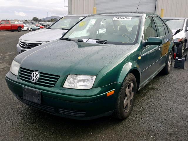 3VWSE29M0XM085521 - 1999 VOLKSWAGEN JETTA GLS GREEN photo 2