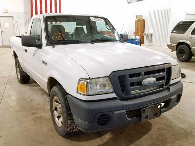 1FTYR10D59PA08276 - 2009 FORD RANGER WHITE photo 1