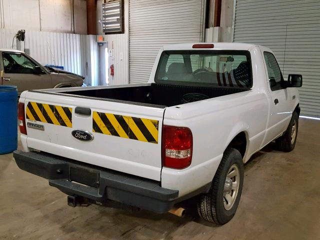 1FTYR10D59PA08276 - 2009 FORD RANGER WHITE photo 4