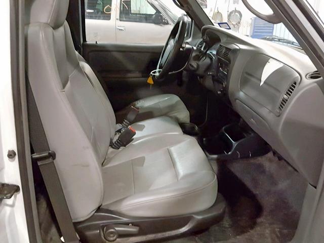 1FTYR10D59PA08276 - 2009 FORD RANGER WHITE photo 5