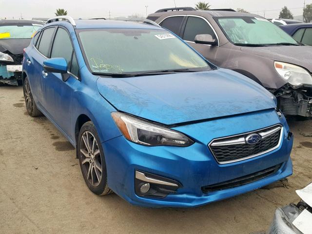 4S3GTAT66H3728587 - 2017 SUBARU IMPREZA LI BLUE photo 1