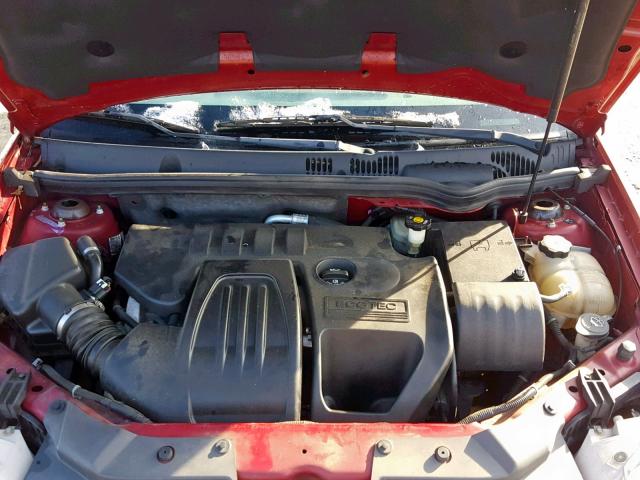 1G1AL58F087101195 - 2008 CHEVROLET COBALT LT RED photo 7