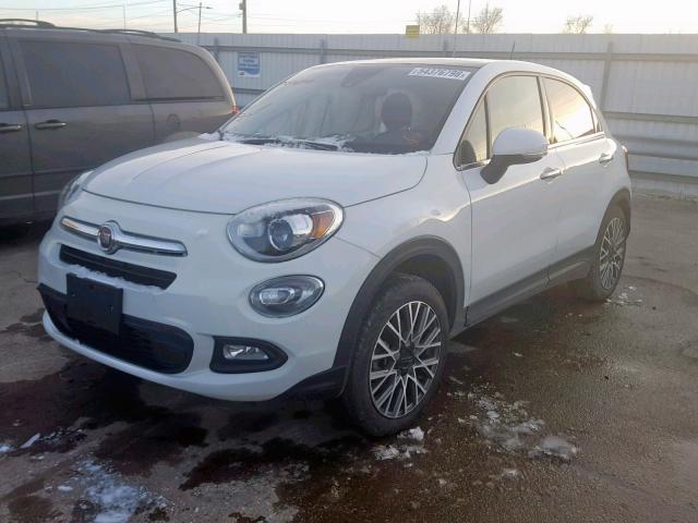 ZFBCFYDB0HP568468 - 2017 FIAT 500X LOUNG WHITE photo 2