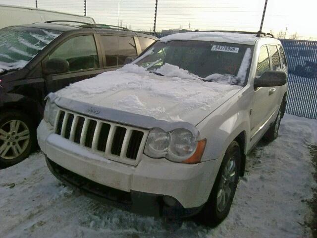 1J8HR48M58C523296 - 2008 JEEP GRAND CHER WHITE photo 2