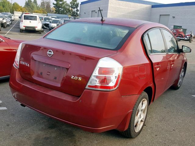 3N1AB61E87L641327 - 2007 NISSAN SENTRA 2.0 RED photo 4