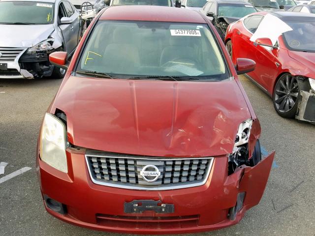 3N1AB61E87L641327 - 2007 NISSAN SENTRA 2.0 RED photo 9