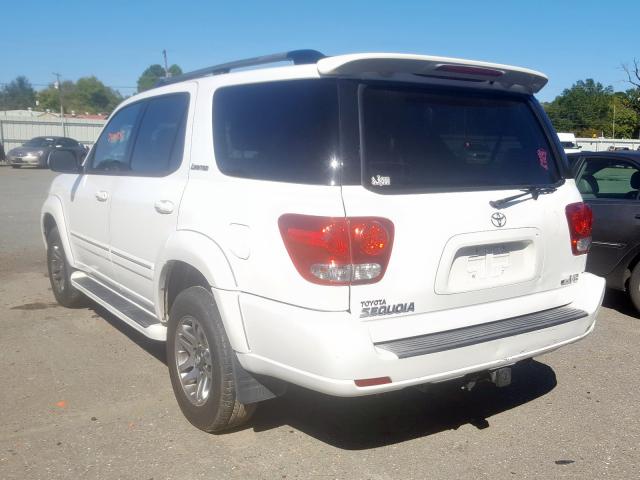 5TDZT38A46S267922 - 2006 TOYOTA SEQUOIA LI WHITE photo 3