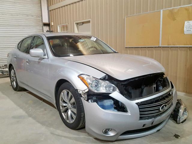 JN1AY1AP0DM540156 - 2013 INFINITI M56 SILVER photo 1