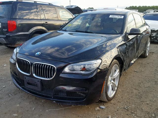WBAYE8C54DD132507 - 2013 BMW 750LI BLACK photo 2